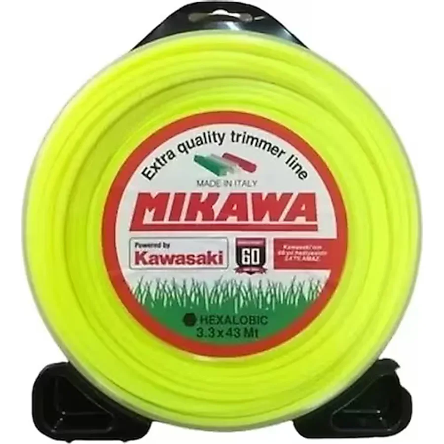 Kawasaki Mikawa Tırpan Misinası 3.3mm 43mt Sarı 6 Köşe Misina