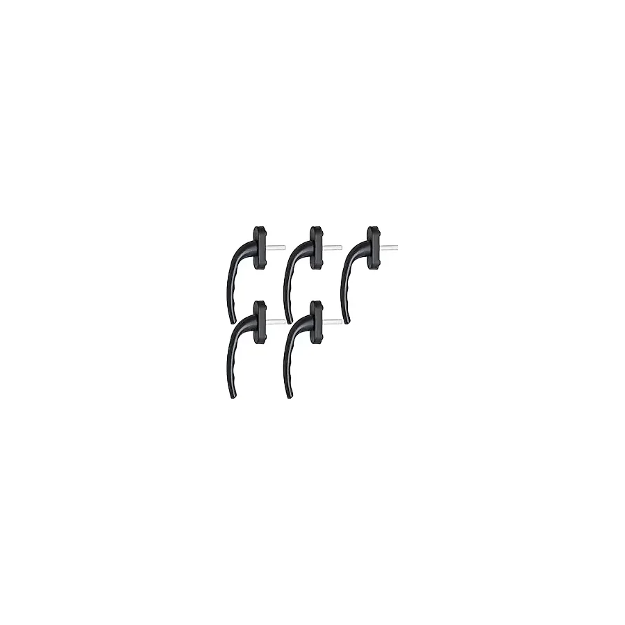 Kaya-Pen 5 Adet Pimapen Pencere Kolu Alüminyum (koyukahve/siyah Ral 8022 Blackbrown) Koyu Kahve Ral 8022 Black Brown (Siyaha Çok Yakın)