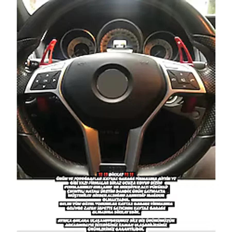 kaytaz MERCEDES KIRMIZI F1 KULAKÇIK PADDLE SHİFT W204 W212 W117 W176