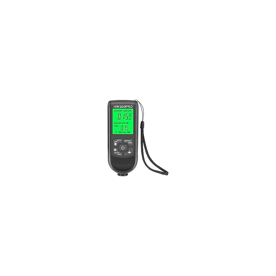 Kazan Hobi Dijital Arka LCD Film Kalınlığı Ölçer Araba Boya Kalınlığı Test Cihazı Kaplama Kalınlığı Ölçer Ölçüm Aracı Siyah