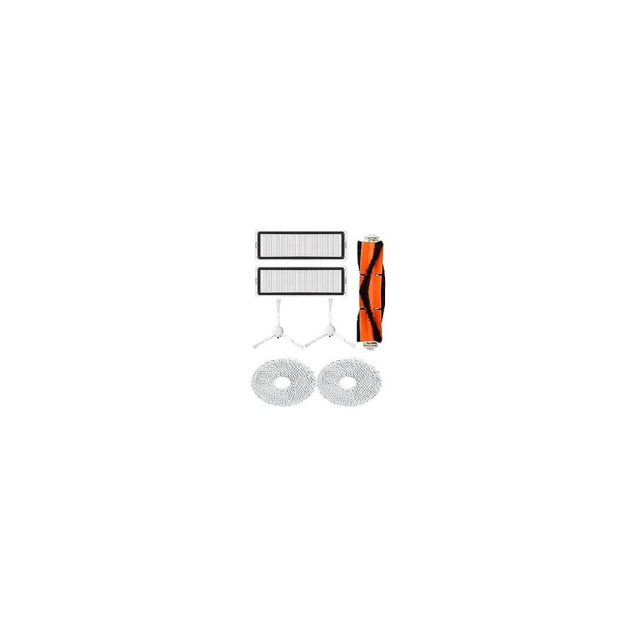 Kazan Hobi Mi Robot Vacuum Mop S10 PLUS/X10 Plus Uyumlu Mop Paspas,hepa Filtre,fırça,yan Fırça Yedek Aksesuar Yenileme Seti-5 Parça