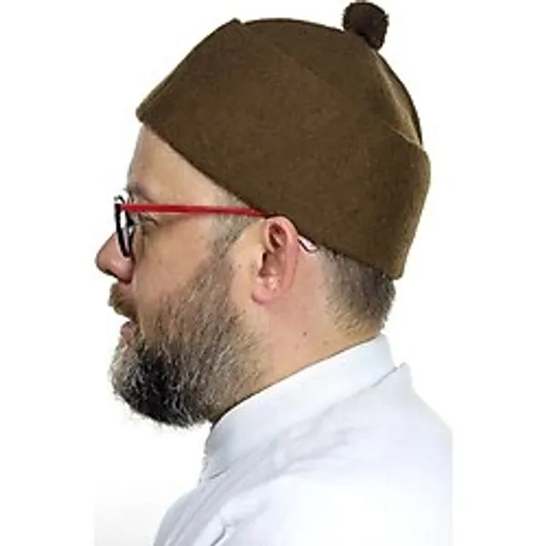 Keçe Yün Takke - Kahverengi