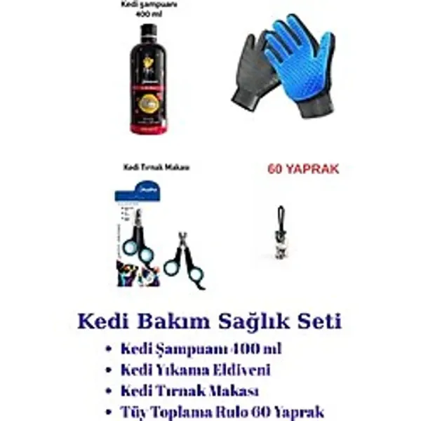 KEDİ BAKIM SAĞLIK SETİ xx 4 PARÇA