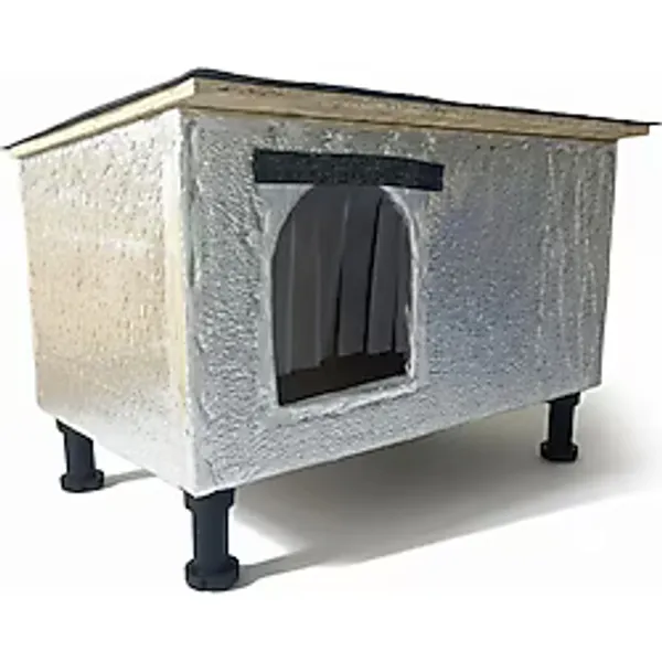 Kedi Evi Yuvası Isı Yalıtımlı Su Geçirmez Şıngıl Kaplamalı 60x36x30 Cm diger