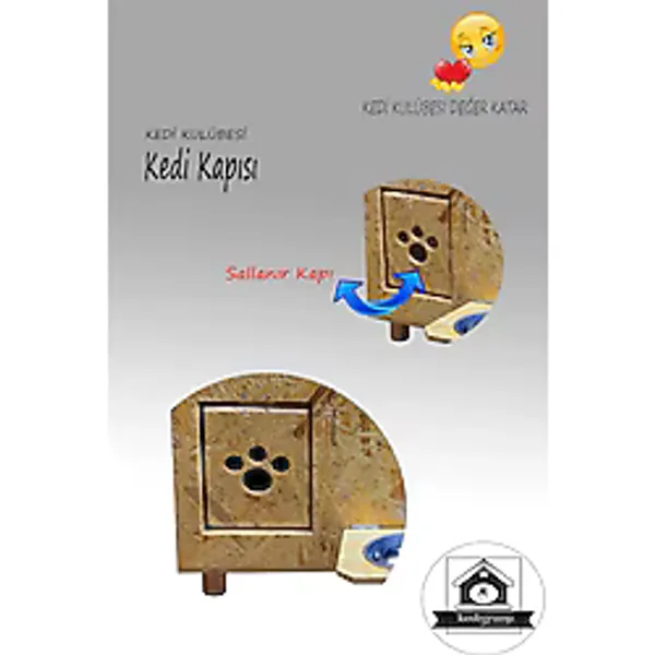 Kedi Kapısı (Kedigram Kedi Kulübeleri Kapısı)