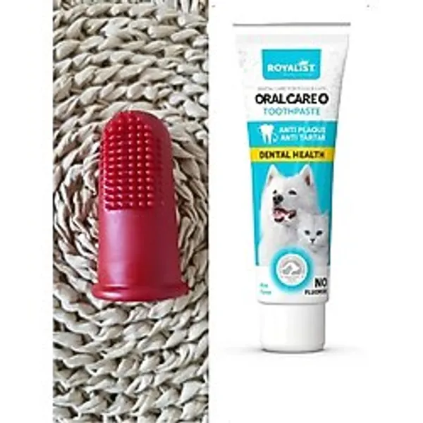 KEDi ve Köpek diş macunu 100 ml KEDİ KÖPEK İÇİN PARMAĞA TAKILIP KULLANILAN DİŞ FIRÇASI KIRMIZI