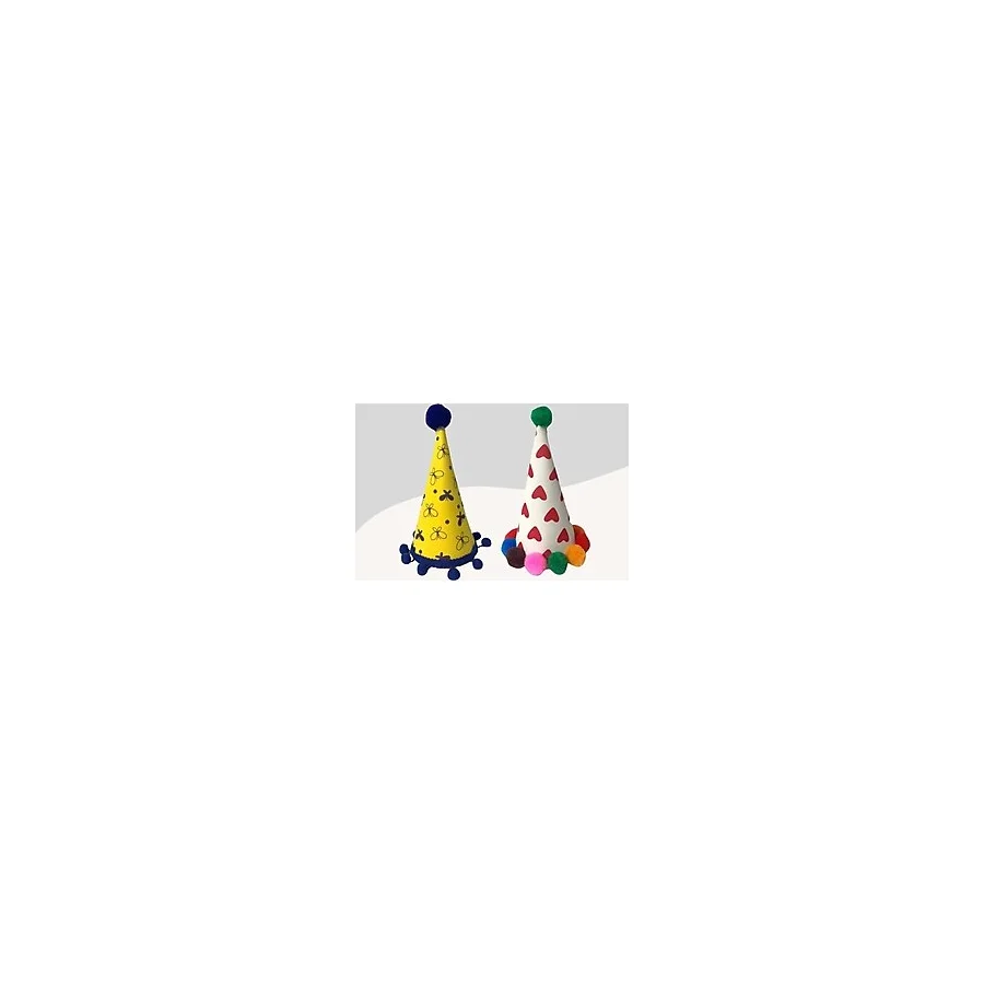 Kediler Ve Küçük Irk Köpekler İçin 2li Parti Şapkası Ps25 El Yapımı