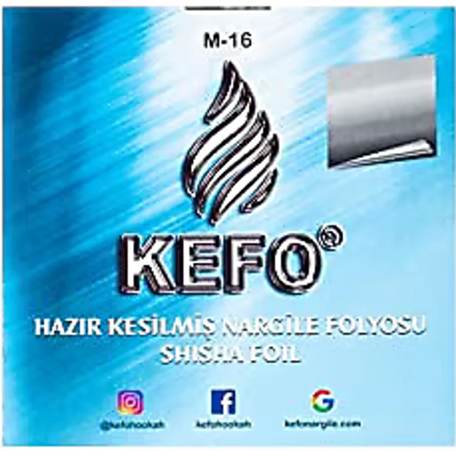 KEFO GOLD Hazır Kesilmiş Nargile Folyosu 40 Mikron