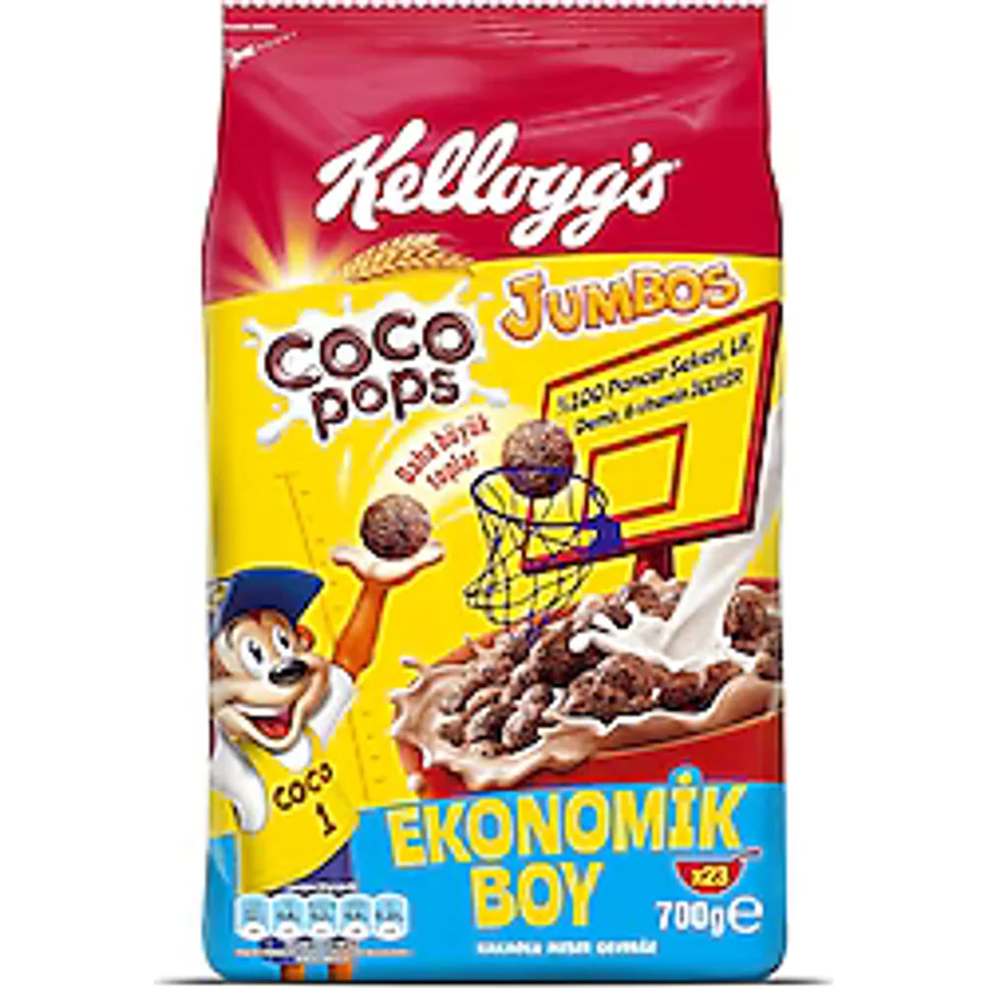 Kellogg's Coco Pops Jumbos Kakaolu Mısır Gevreği 700 gr