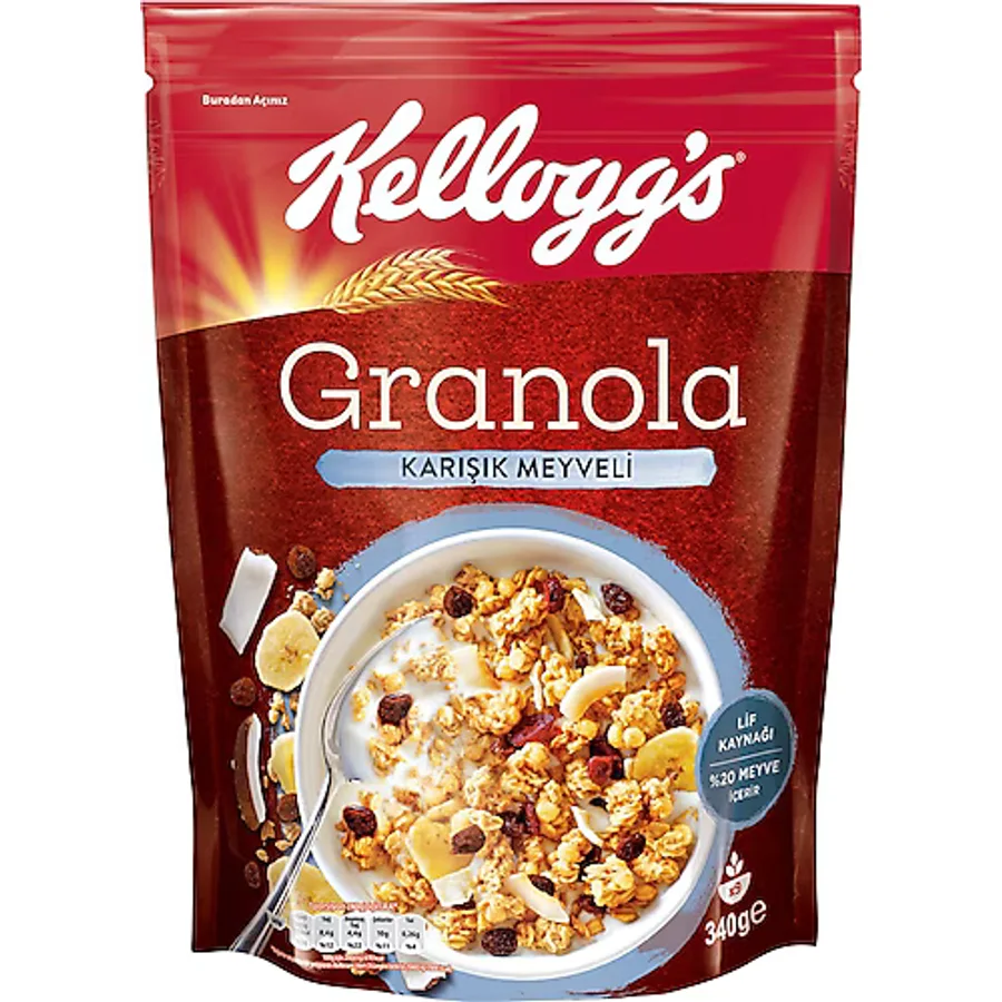 Kellogg's Karışık Meyveli Granola 340 gr