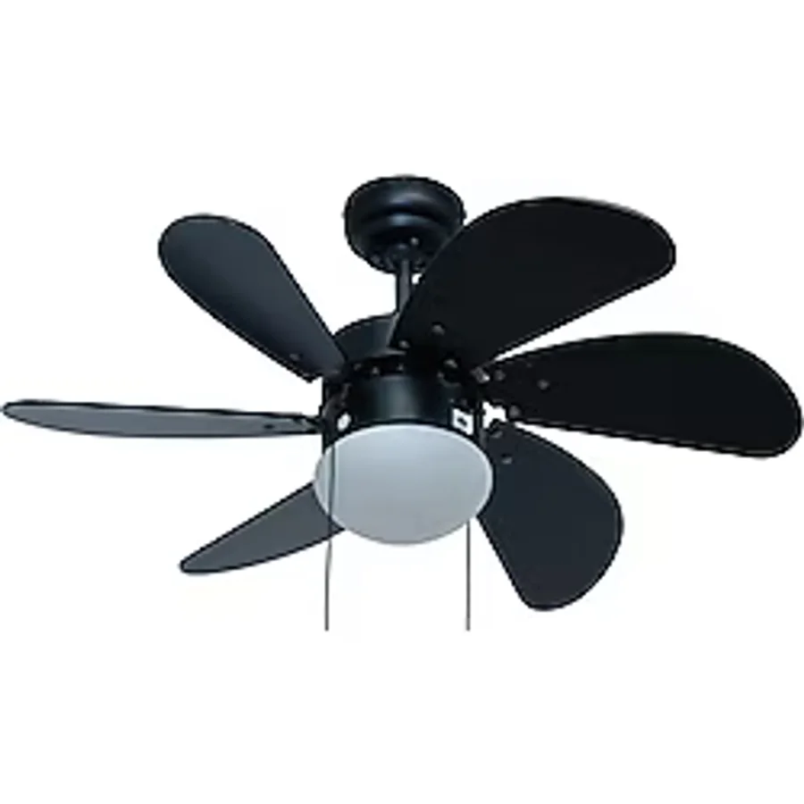 Kendal Dekoratif Tavan Vanti 60W - 30"siyah Ahsap Tavan Vantilatör - Siyah - Ahşap