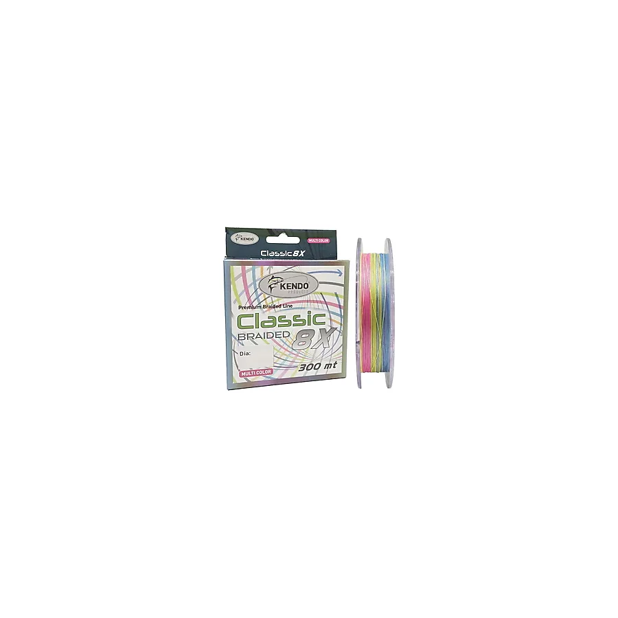 Kendo Classic 8X 300 m 0.16 mm 9.2 kg Multicolor İp Misina