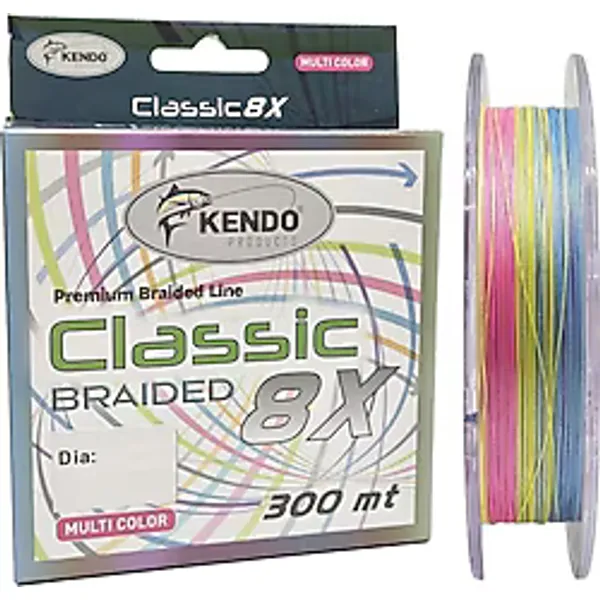 Kendo Classic 8X 300 m 0.18 mm 10.5 kg Multicolor İp Misina