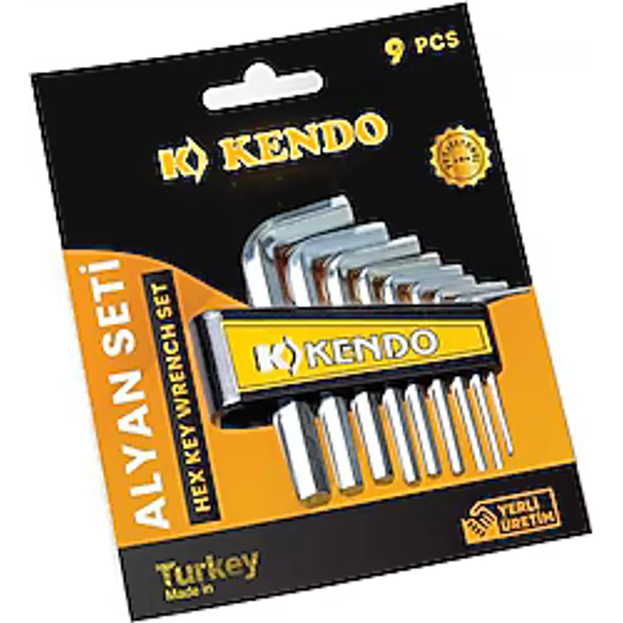 Kendo KAS902 9 Parça Alyan Anahtar Takımı