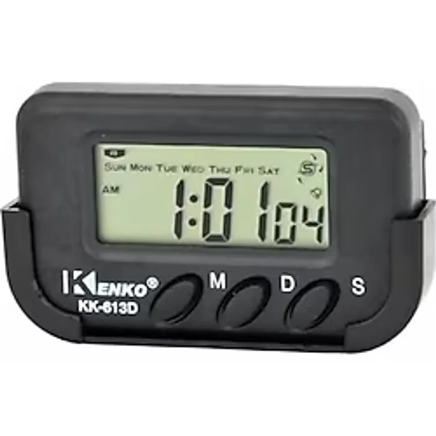 Kenko Dijital Küçük Masa-Araba Saati-Alarm-Kronometre