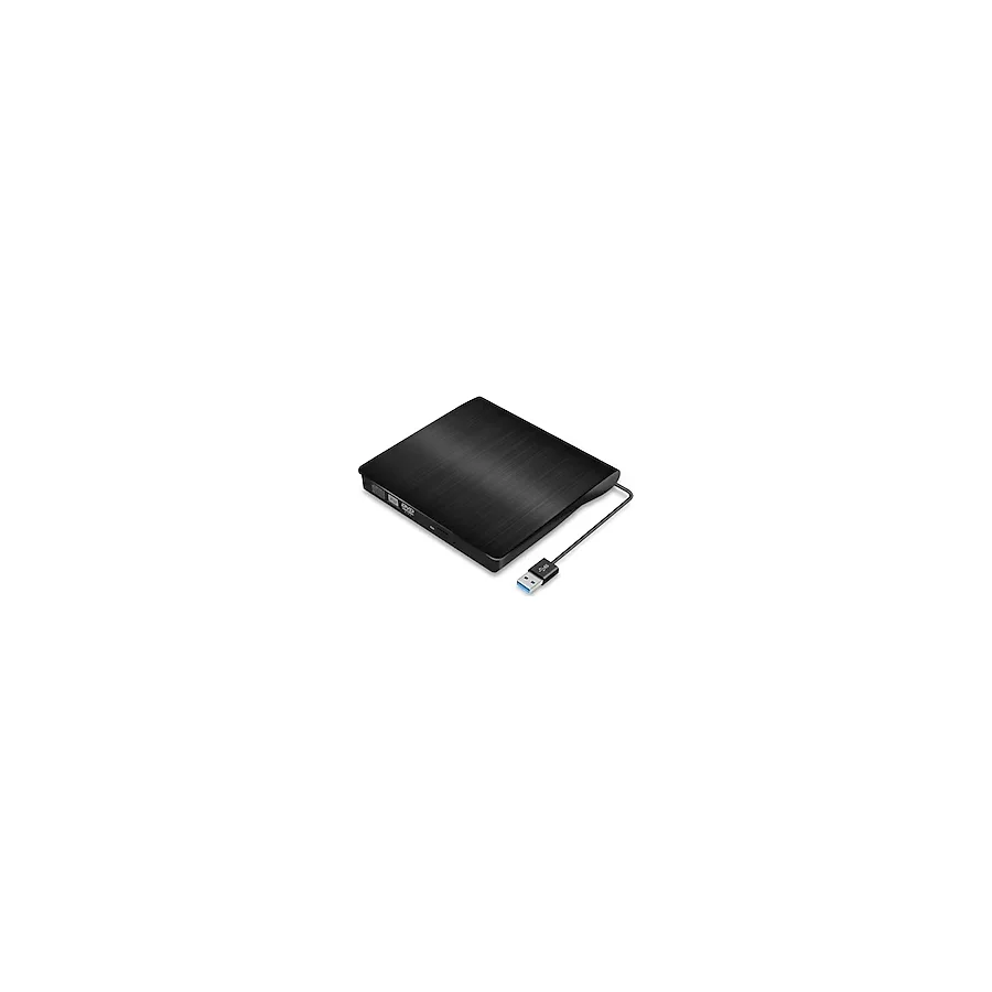 Kenly Harici DVD RW USB 3.0 Sürücü, Ultra İnce CD DVD Yazıcı Okuyucu, Laptop ve PC Uyumlu, Windows ve Mac Destekli
