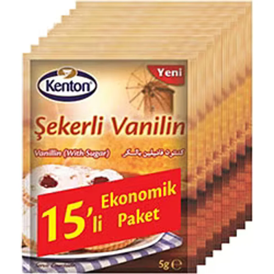 Kenton 5 gr 15'li Paket Şekerli Vanilin