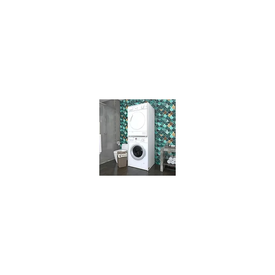 Kenzlife çamaşır-kurutma makinesi dolabı evgeniya byz 180x70x60 banyo çift katlı ofis