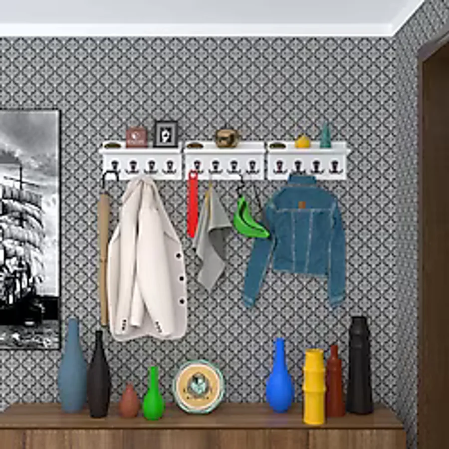 Kenzlife Elbise Askılığı Karayemiş3 Byz 26x114x12 Vestiyer Portmanto Askı Askılık 12 Adet Askı