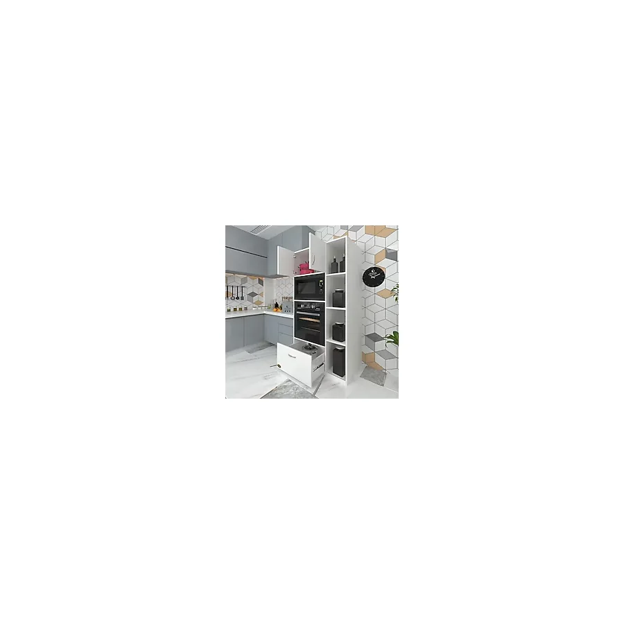Kenzlife Fırın Dolabı Makbule Byz 180x90x56 Mutfak Çekmeceli Ayaklı Banyo Kiler Ofis