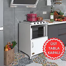 Kenzlife Ocak Dolabi Revbahar Byz 85x60x56 Hazir Mutfak Klasik Set Ustu Ocak İcin Arkaliksiz