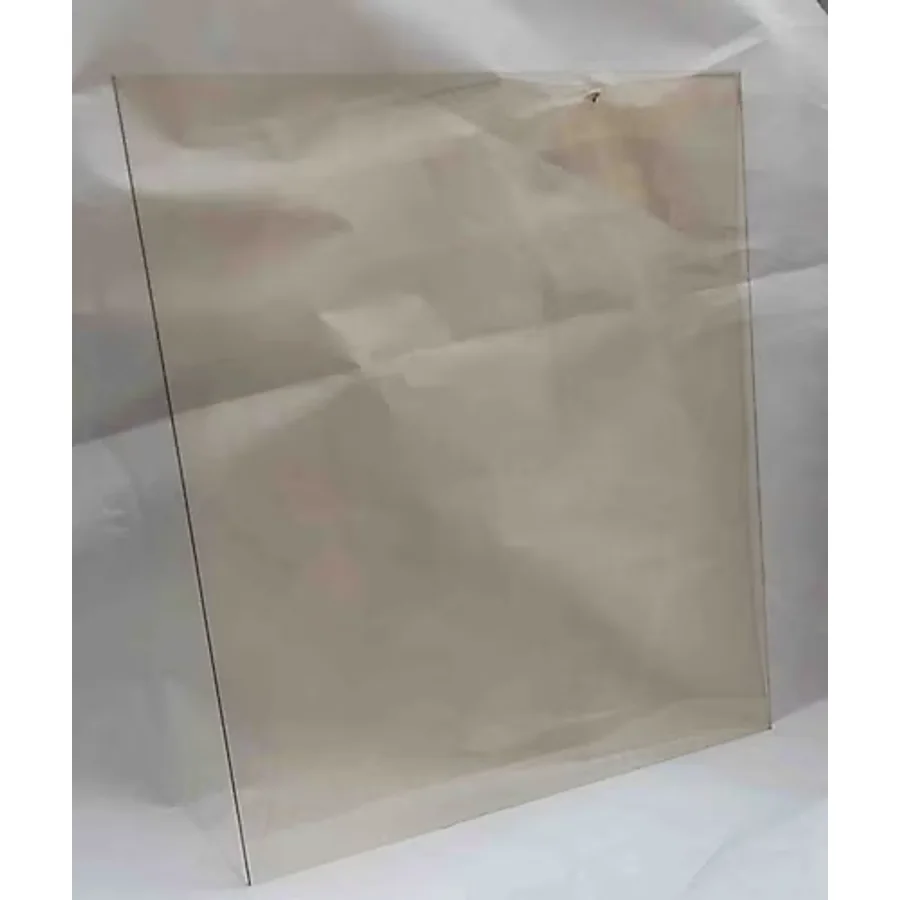 Kera Glass 23.5 x 26.5 Yüksek Isıya Dayanıklı Şömine Kuzine Soba Camı 4 mm - Seramik Cam (Bal Rengi, Şeffaf)