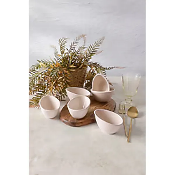 Keramika Krem Ephesus Çerezlik / Sosluk 10 cm 6 Adet 030