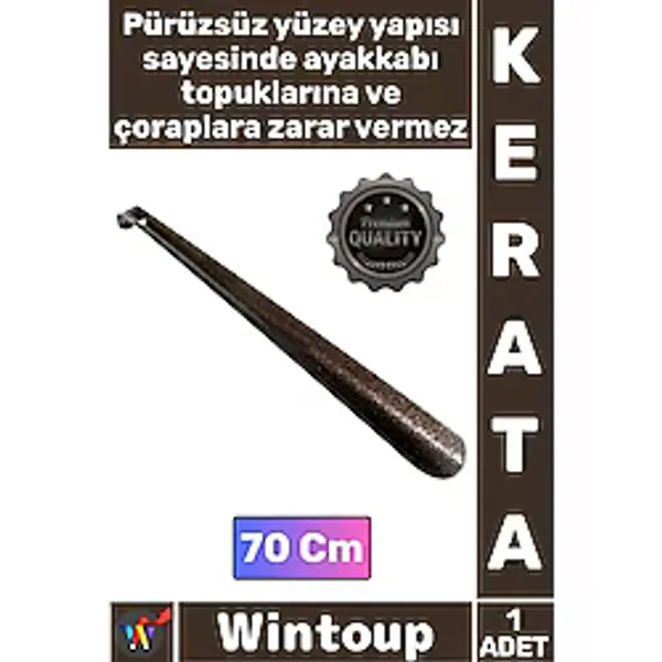 #Kerata Sağlam Kalın Demir Dayanıklı Ergonomik Uzun Ayakkabı Çekeceği Kerata Metal Çekecek 70 Cm