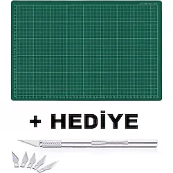 Kesim Matı - Kesim Altlığı 30x45cm ( A3) + Kretuar Hediyeli