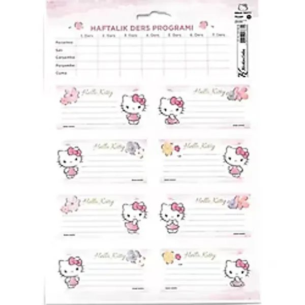 Keskin Color Hello Kitty And Friends Okul Etiketi Ders Programlı 3 Lü 220130-13