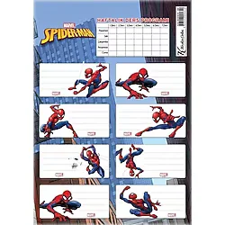 Keskin Color Okul Etiketi Spider Man Ders Proğramlı 3 Lü
