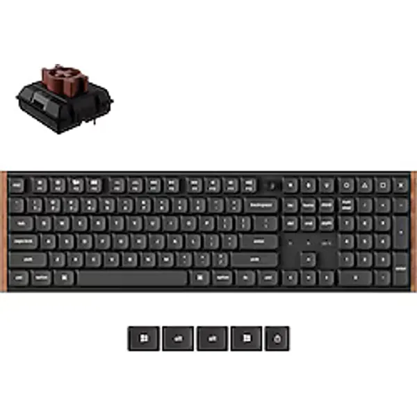 Keychron K5 Ultra RGB %100 K5U-H3P-TR Milk Pom Brown Switch Kablolu/Kablosuz Mekanik Oyuncu Klavyesi