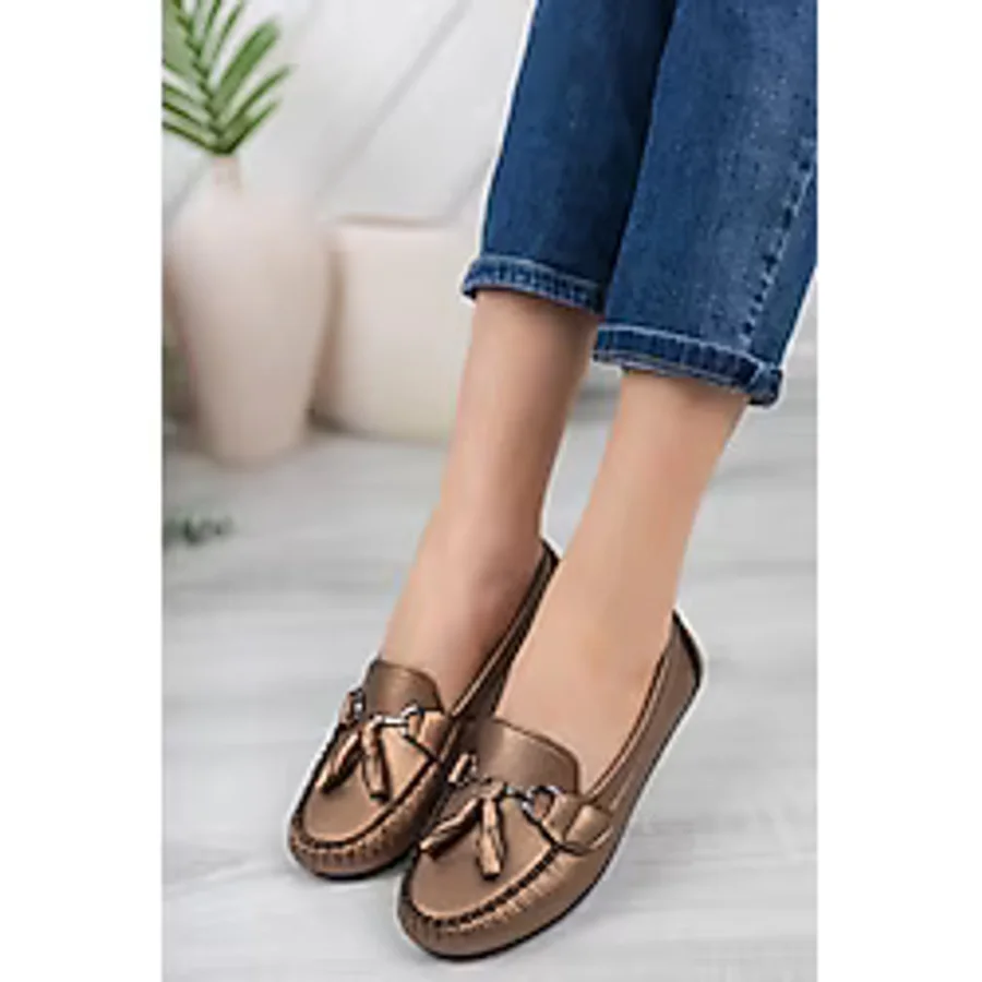 Khayt Tassel Casual Günlük Kadın Babet Ayakkabı