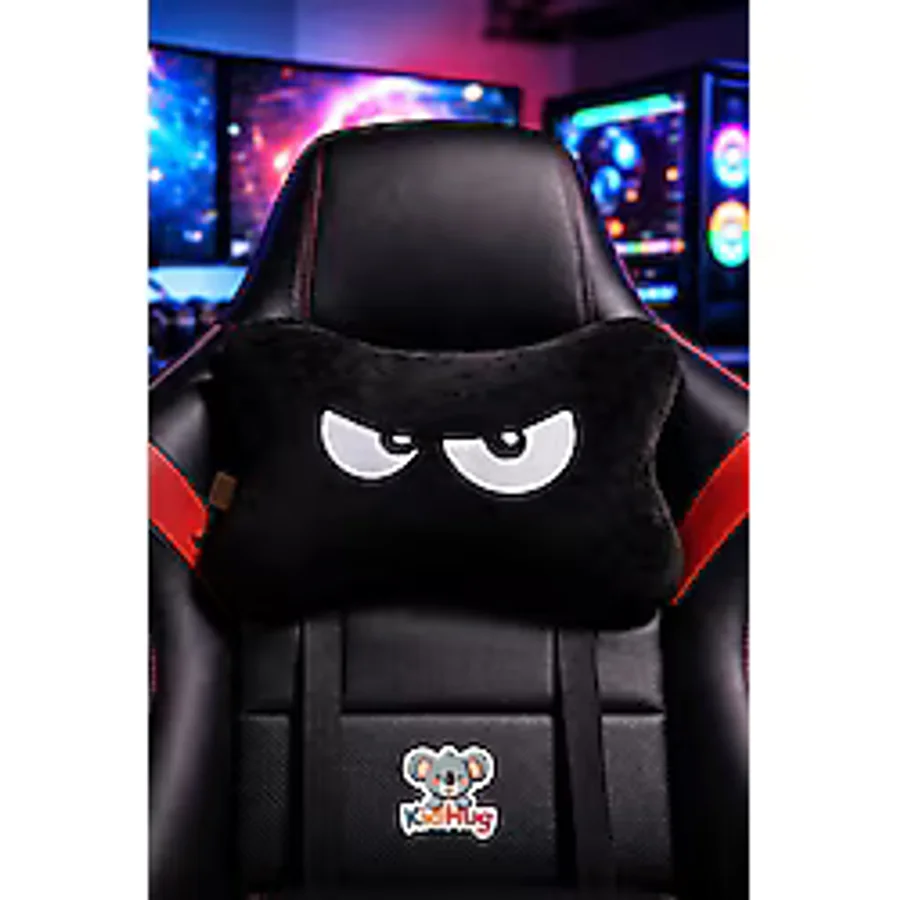 KidHug Gamer Peluş Koltuk Yastığı Lastikli Boyun Destek Yastığı, Araç & Oyuncu Koltuğu