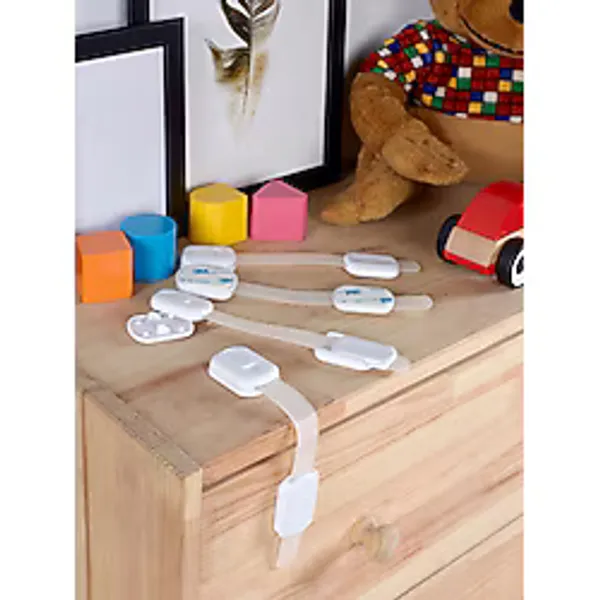 Kidkid Plastik Çocuk Kilidi Büyük Boy Çekmece Dolap Kilidi 5 Yüksek Yapışma Gücü ile Güvenlik