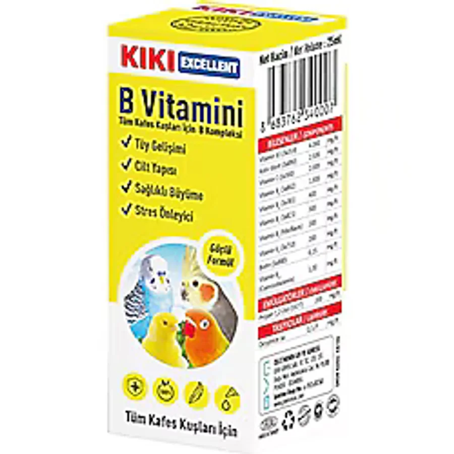 Kiki Excellent 25 ml Kuş B Vitamini