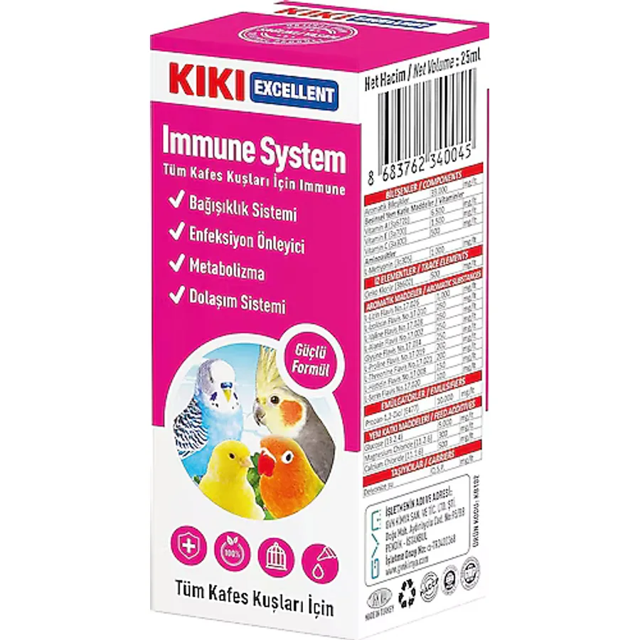 Kiki Excellent 25 ml Kuş Immune System