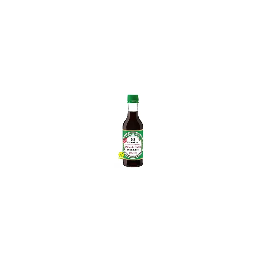 Kikkoman Doğal Olarak Fermente Daha Az Tuzlu Soya Sosu 250 ml