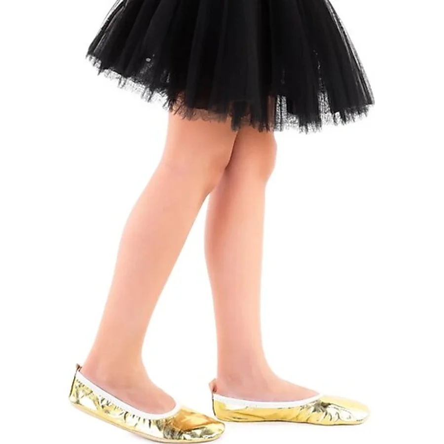 Kiko Kids Prom 7525 Kız Çocuk Pisi Pisi Balo Dans Gösteri Ayakkabısı Altın