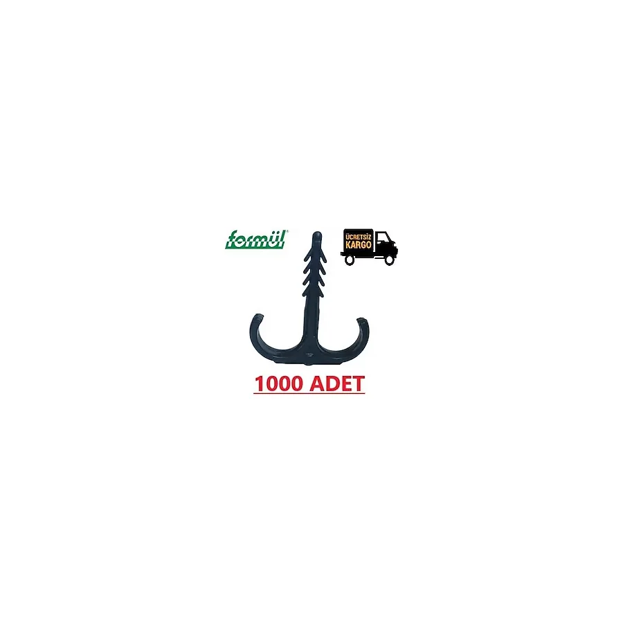 Kılçık Kelepçe Mobil Boru Sabitleme Kelepçesi Yere Tespit 1000 Ad