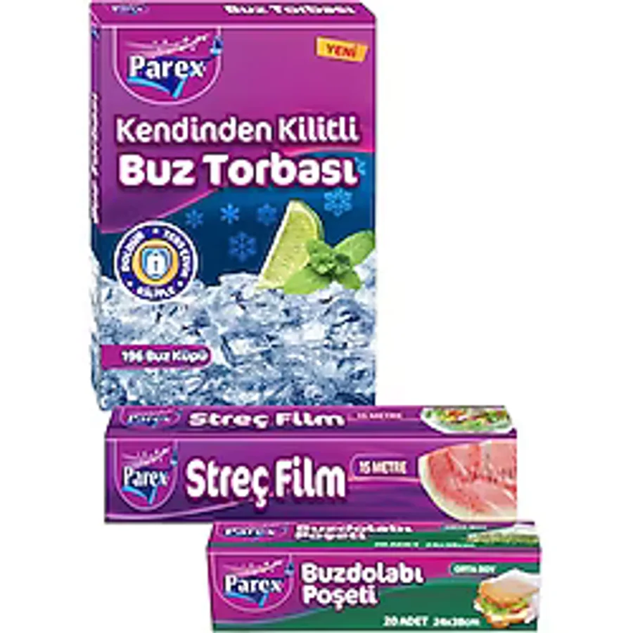 Kilitli Buz Torbası Buzdolabı Poşeti Ve Streç Film Paketi