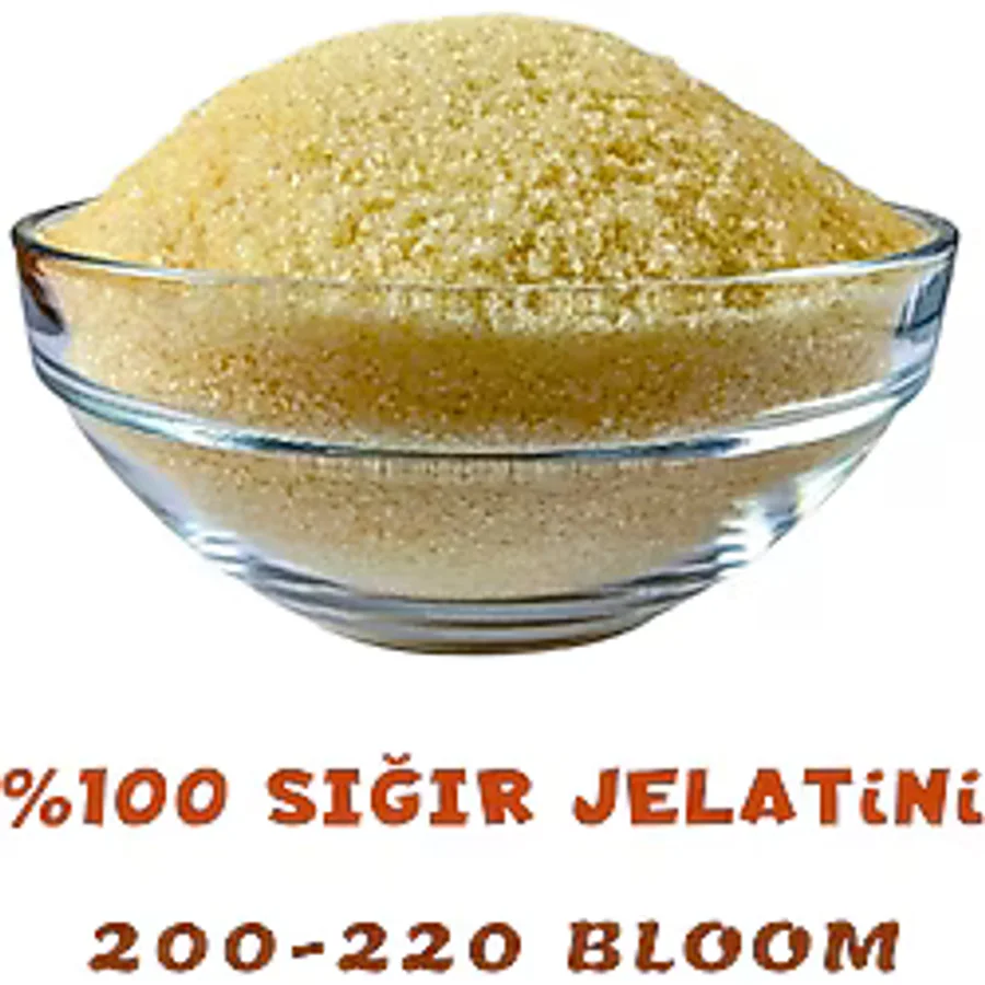 Kimya Depom Jelatin (Toz Sığır Jelatini) 200-220 E-441 (1 Kg.)
