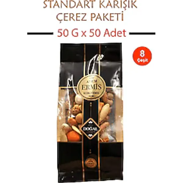 Kına Düğün Nişan Ekonomik Standart Karışık Çerez Paketi 50 G x 50 Adet