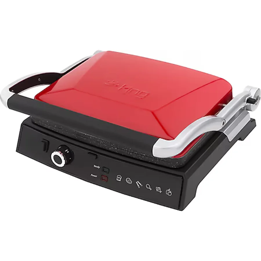 King K 462 GrillMaster Kırmızı 2000 W Granit Tost Makinesi