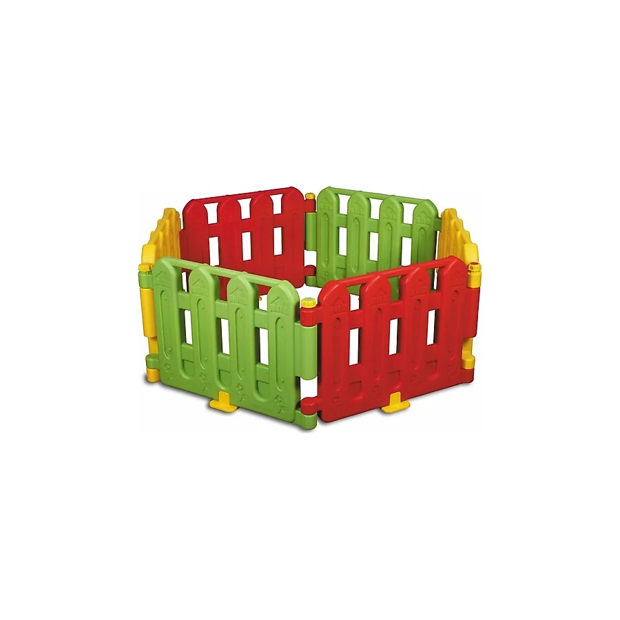 King Kids 9000 6 Parça FS Sarı-Kırmızı-Yeşil Oyun Çiti
