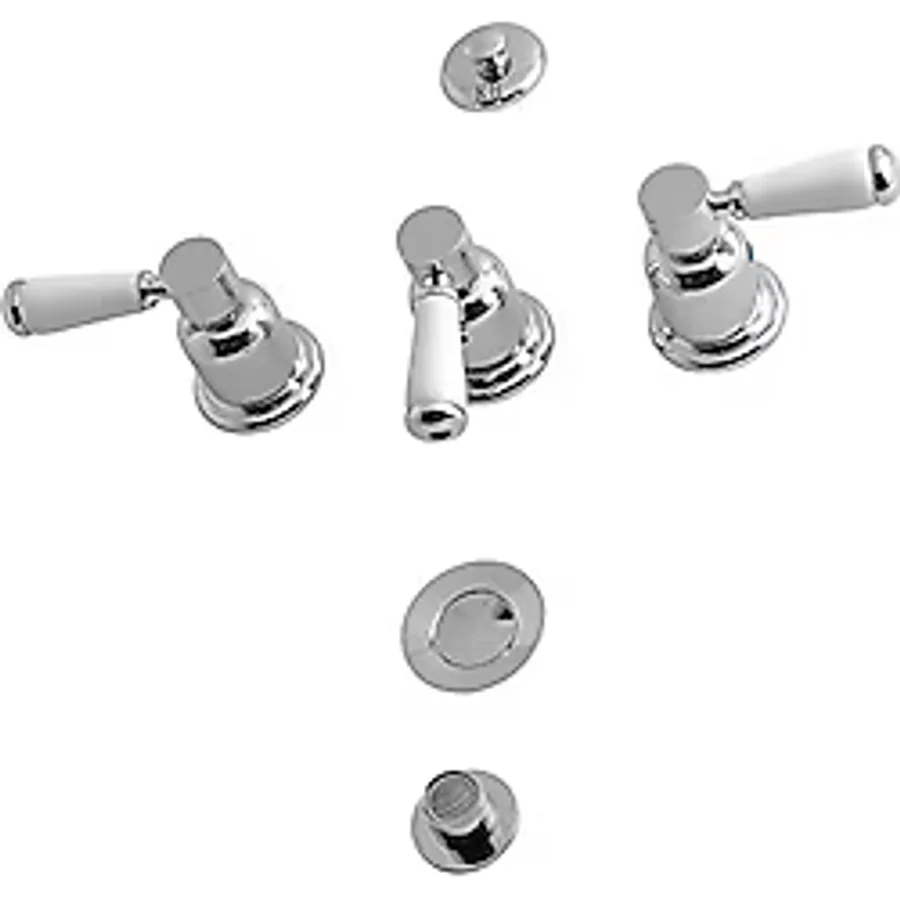 Kingston Brass KB6321DPL Paris Bide Bataryası, Parlak Krom
