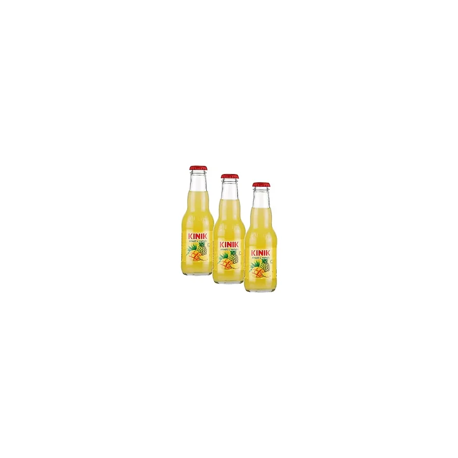 Kınık Extra C Vitaminli Mango Ananas Aromalı Doğal Zengin Mineralli Gazlı İçecek 200 ml (3 paketi)