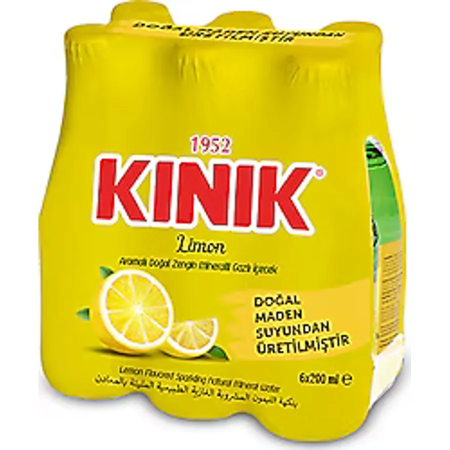 Kınık Limonlu 200 ml 6 Adet Maden Suyu