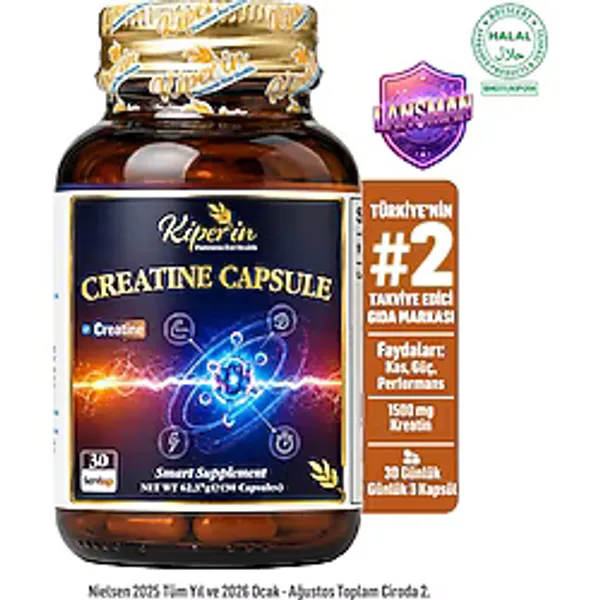 Kiperin Kreatin Monohidrat Aktif Yaşam 500MG 90 Kapsül