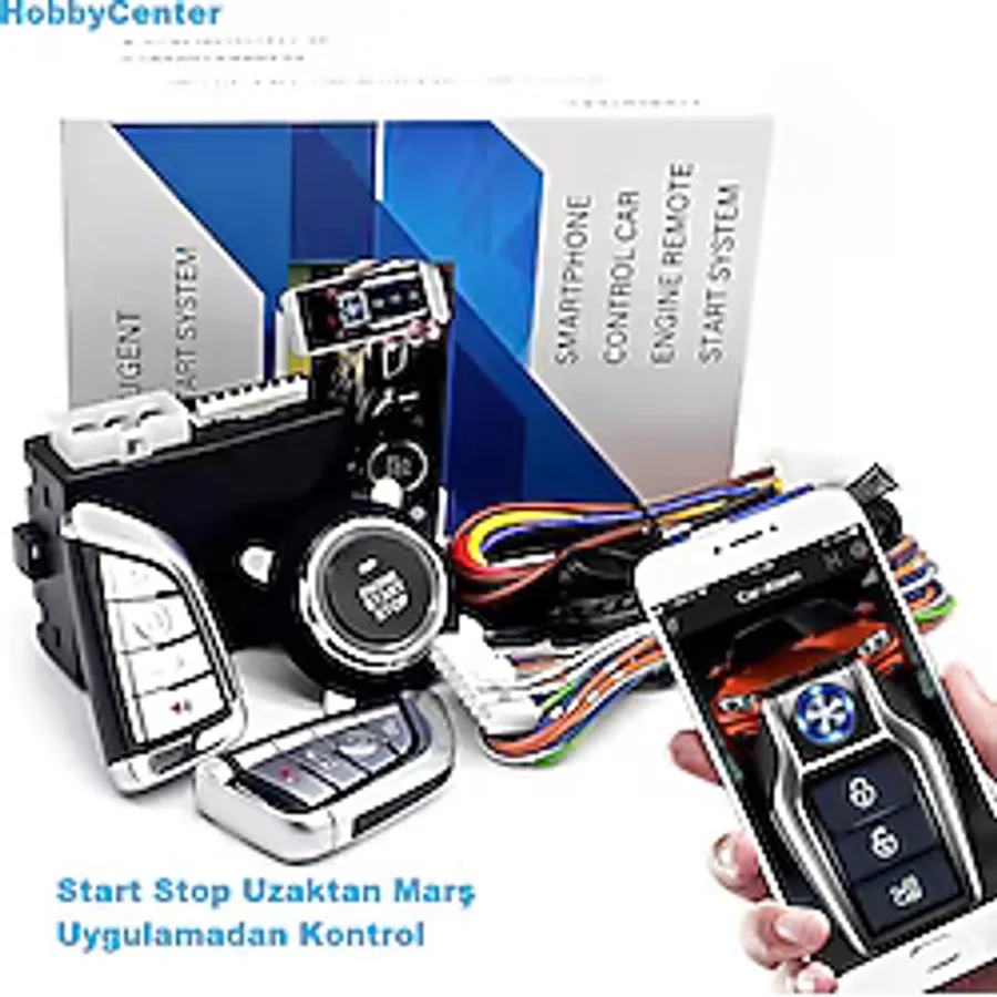 KirBin Start Stop Kit Uzaktan Çalıştırma Keyless Go Uygulamadan Kontrol